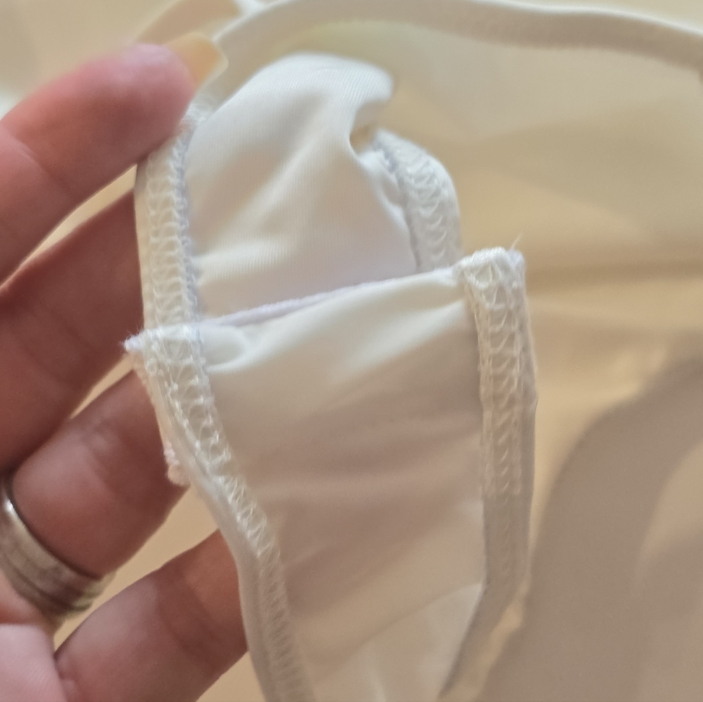 Fashion Nova White Lace-Up V-Neck Bodysuit - Picture 10 of 15
